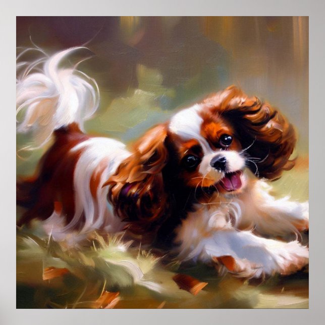 Affiche Cavalier King Charles Spaniel Chien (Devant)
