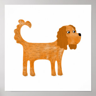 Affiche Cavalier King Charles Spaniel Chien
