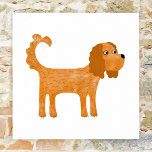 Affiche Cavalier King Charles Spaniel Chien<br><div class="desc">Cute Ruby Cavalier King Charles Spaniel design chien pour vous faire sourire. Art original de Nic Squirrell.</div>