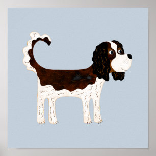 Affiche Cavalier King Charles Spaniel Chien