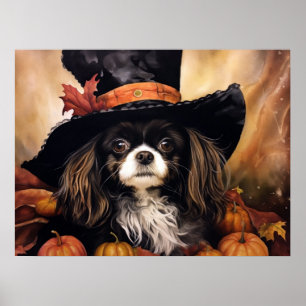 Affiche Cavalier King Charles Spaniel Halloween
