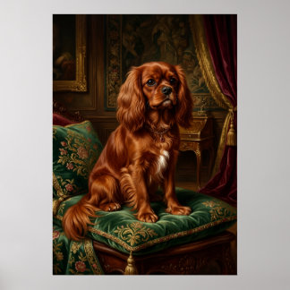 Affiche Cavalier King Charles Spaniel Royal Baroque Portra