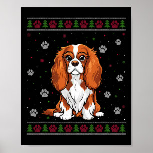 Affiche Cavalier King Charles Spaniel Sweat de Noël Do