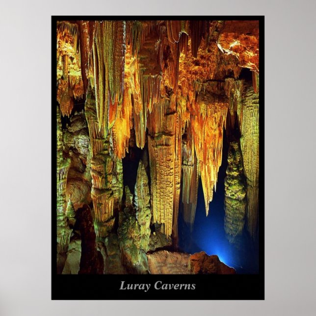 Affiche Cavernes Luray (Devant)