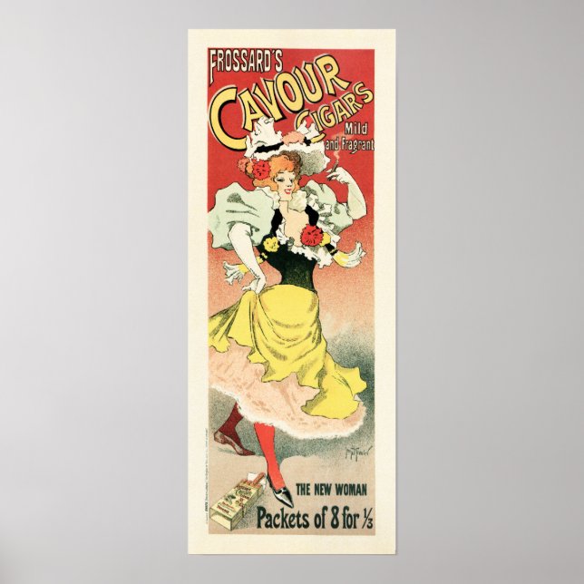 Affiche CAVOUR CIGARS de Frossard par Georges Meunier Fren (Devant)