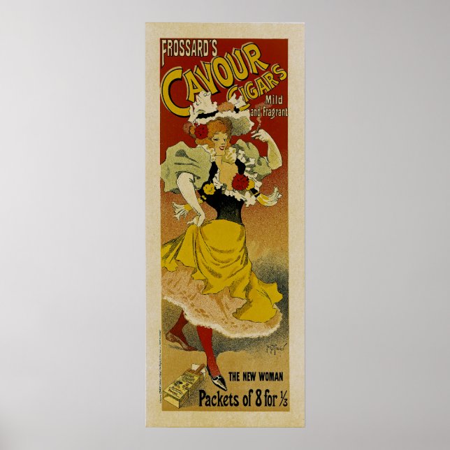 Affiche Cavour de Frossard's Cigars Ad (Devant)