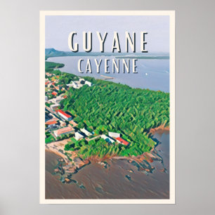 Affiche Cayenne Photo Vintage