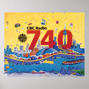 Affiche  CBC Radio 740 - Habillage promotionnel (1980)