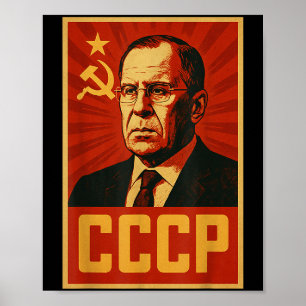 Affiche Ccp Union Soviétique Vintage Rétro Sssr Lavrov