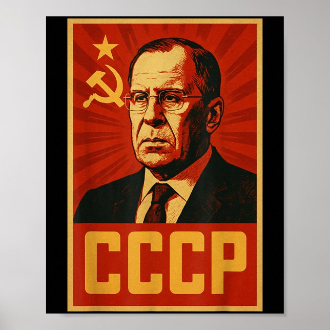 Affiche Ccp Union Soviétique Vintage Rétro Sssr Lavrov (Devant)
