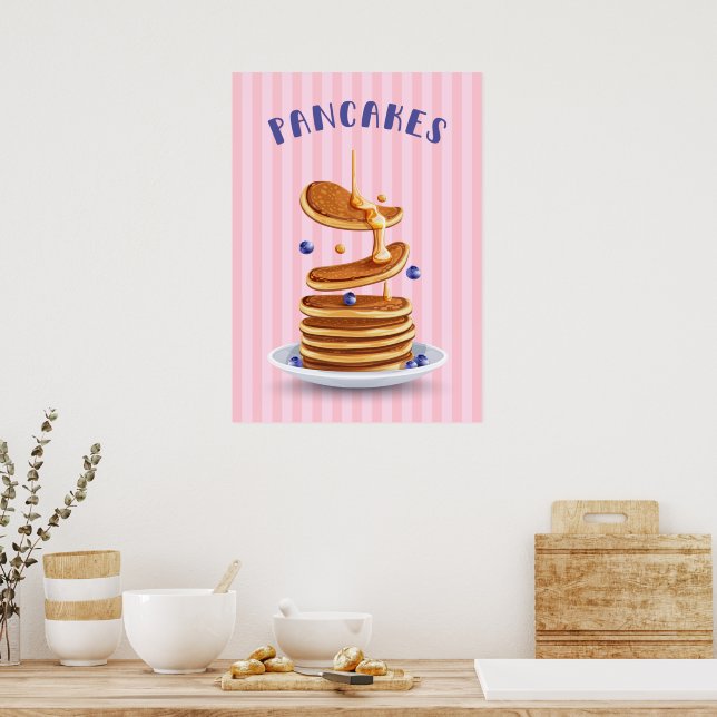 Affiche Ccrêpes rétro (Cuisine)