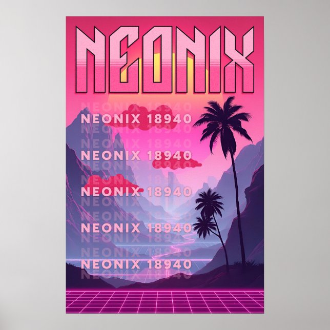 Affiche CDneonix (Devant)