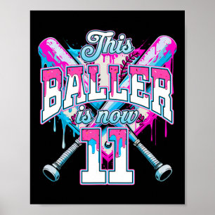 Affiche Ce Baller Est Maintenant 11 Ice Cream Baseball Dri