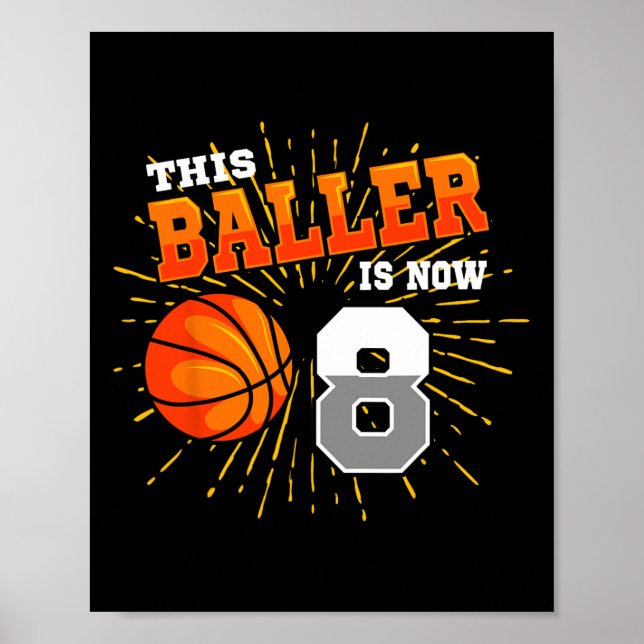 Affiche Ce Baller est maintenant 8 Basketball 8e Anniversa (Devant)