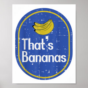 Affiche Ce Bananes Sticker Costume de fruits Halloween Hom