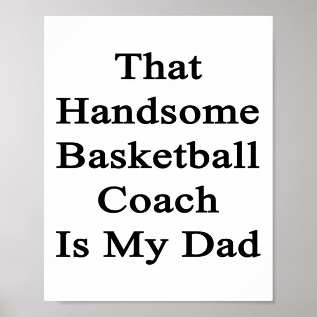 Affiche Ce Beau Entraîneur De Basket Est Mon Père (Devant)