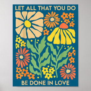 Affiche Ce chrétien de fleur boho laisse tout