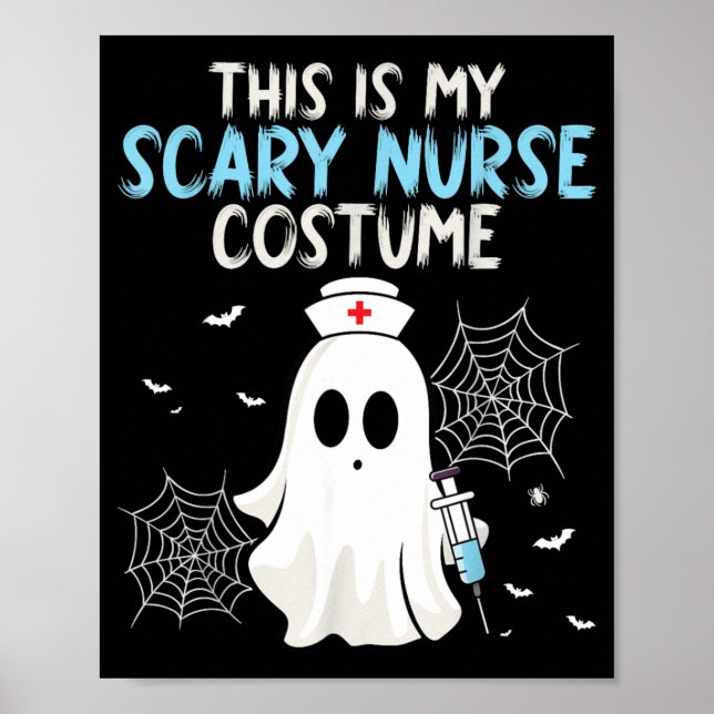 Affiche Ce costume d'infirmière effrayant - Halloween épou (Devant)