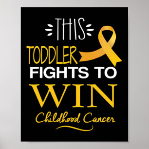 Affiche Ce jeune pour gagner la sensibilisation au cancer 