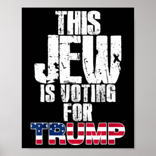 Affiche Ce Juif Vote Pour Trump électeur Républicain Juif