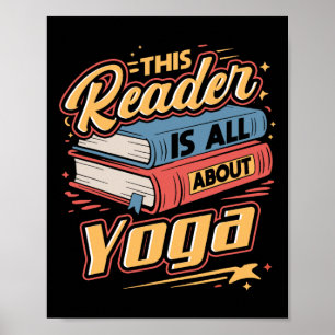 Affiche Ce lecteur est tout sur l'amant du livre de yoga e