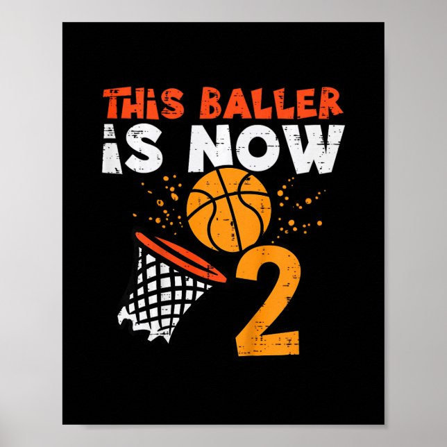 Affiche Ce Ller a Maintenant 2 Ans Sketll 2e Anniversaire  (Devant)
