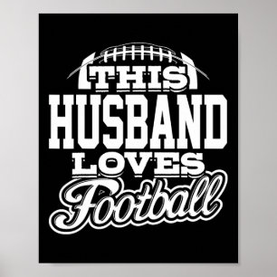 Affiche Ce Mari Aime Le Football - Variant Blanc
