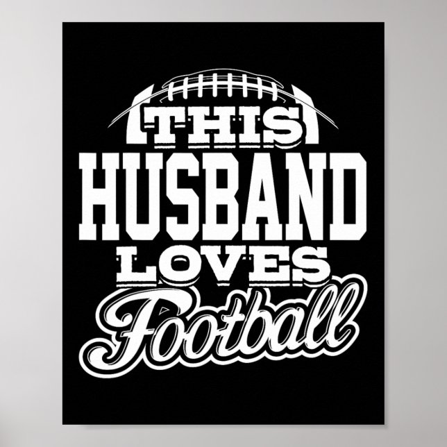 Affiche Ce Mari Aime Le Football - Variant Blanc (Devant)
