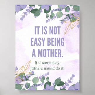 Affiche "Ce n’est pas facile d’être mère" - Les Golden Gir