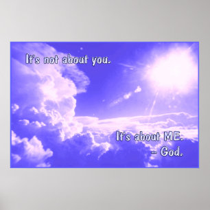 Affiche Ce n'est pas au sujet de vous COPIE d'AFFICHE