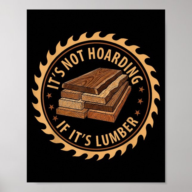Affiche Ce n'est pas du thésaurisation si c'est du bois de (Devant)