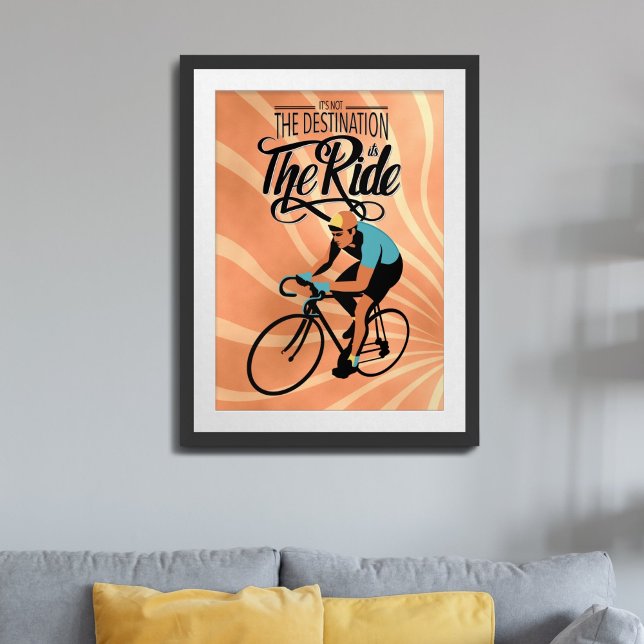 Affiche Ce n'est pas la destination, c'est Ride ! Style ré (Créateur téléchargé)