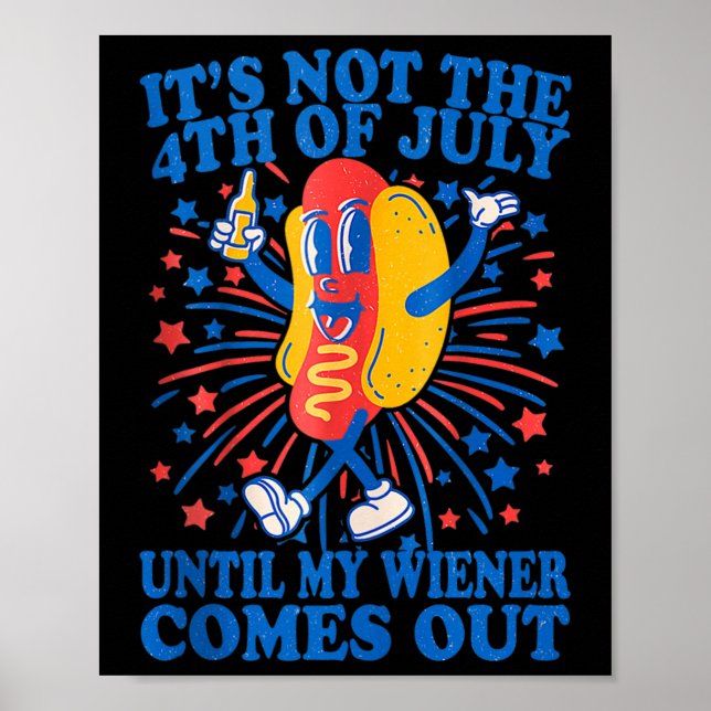 Affiche Ce n'est pas le 4 juillet avant l'arrivée de mon W (Devant)