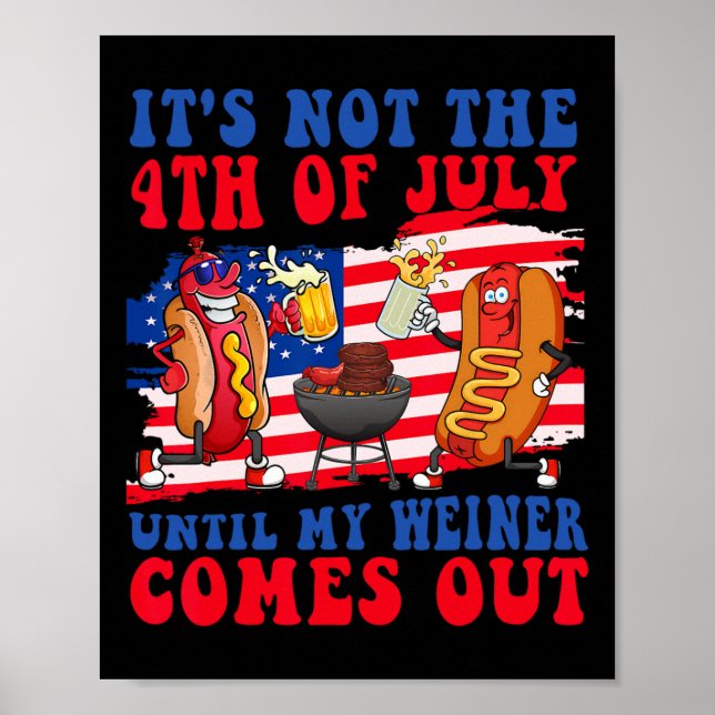 Affiche Ce n'est pas le 4 juillet jusqu'à ce que mon Weine (Devant)