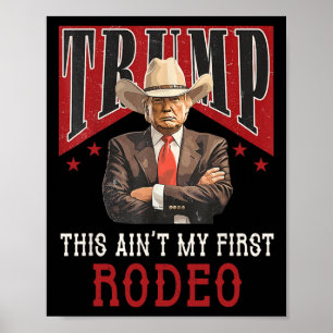 Affiche Ce n'est pas ma première chemise de rodéo Western
