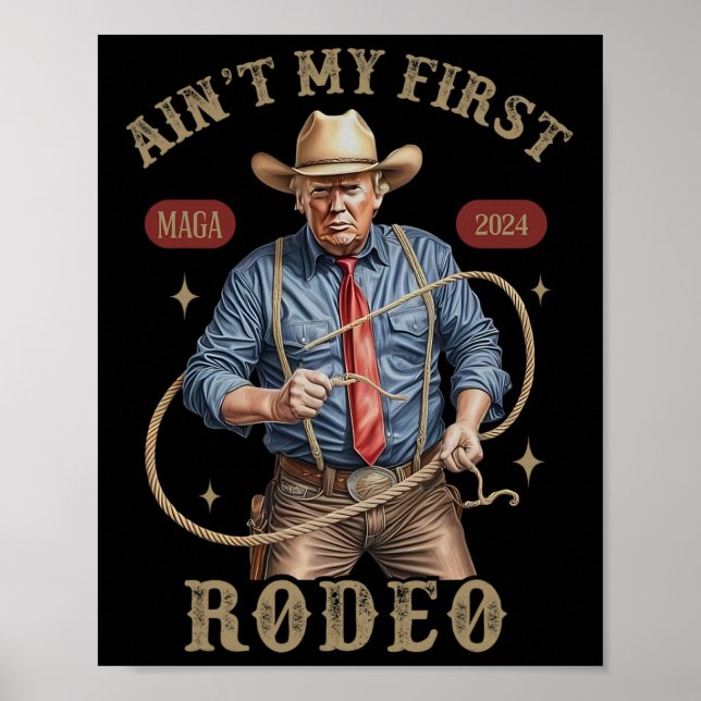 Affiche Ce n'est pas mon premier rodéo cowboy occidental d (Devant)