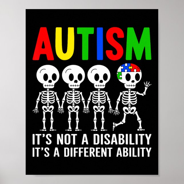 Affiche Ce n'est pas un handicap, c'est une capacité diffé (Devant)