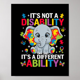 Affiche Ce n'est pas un handicap, c'est une capacité diffé