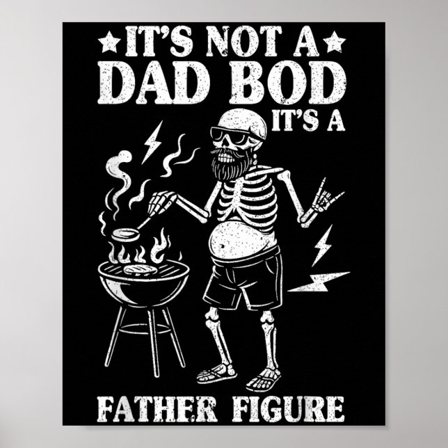 Affiche Ce N'Est Pas Un Papa Bod C'Est Un Père Figure Drôl (Devant)