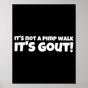 Affiche Ce n'est pas une promenade Goutte Drôle Vieil Homm