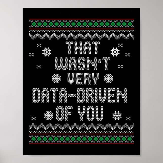 Affiche Ce N'Était Pas Très Les Données De Vos Noël. (Devant)
