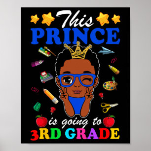Affiche Ce prince va en 3e année, retour à l'école A