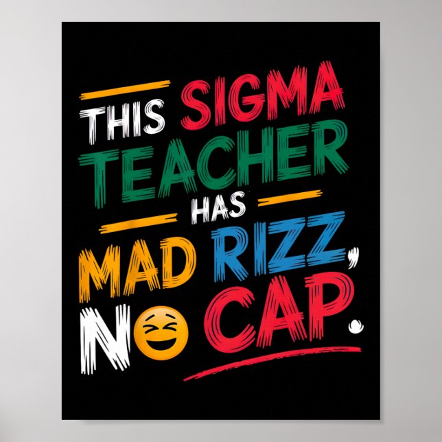 Affiche Ce Professeur Sigma A Mad Rizz (Devant)