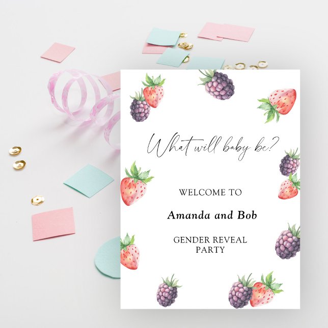 Affiche Ce que le bébé sera le genre révéler (Créateur téléchargé)