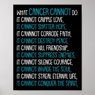 Affiche Ce que le cancer ne peut pas faire Neuralgie Trige