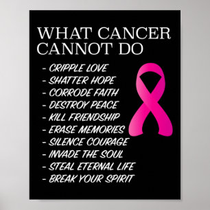 Affiche Ce que le cancer ne peut pas faire - Sensibilisati