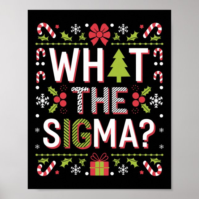 Affiche Ce que Sigma Funny Santa Clause Gen Alpha X mas (Devant)