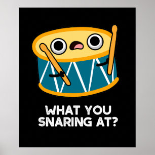 Affiche Ce que vous chantez à Funny Drummer Drum Pun Dark 