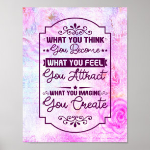Affiche Ce que vous pensez - Motivationnel, Inspiration