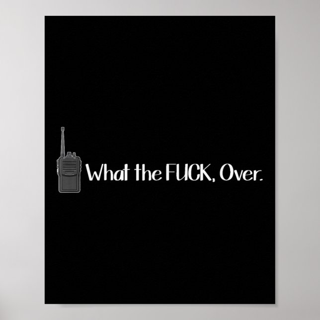 Affiche Ce que Walkie Talkie Over Funny Radio (Devant)